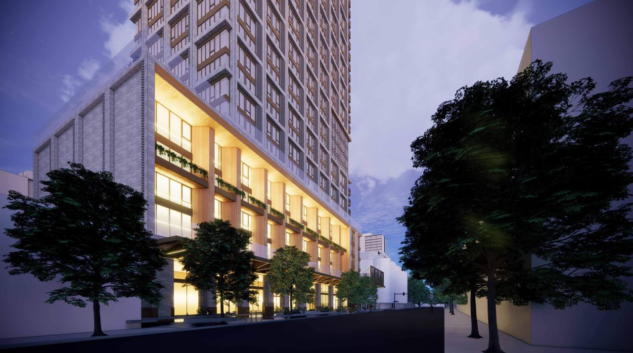 8 Rosehill luxury condominium tower facade, Deer Park neighbourhood Toronto